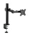 BRATECK 17"-32" Single Monitor Articulating Arm. Max Load: 12kg, VESA 75xx75 & 100x100. Extend, Tilt and Swivel. Detachable VESA Plate, Hidden Cable Management, Matte Black