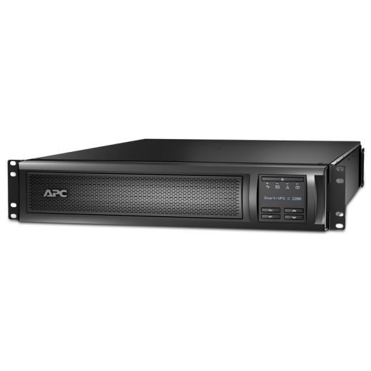 APC Smart-UPS 2200VA (1980W) 2U Rack/Tower. 200V-240V Input/Output. 8x IEC C13 Outlets. Internal Battery Backup. LCD Interface. USB Connectivity. Audible Alarm, Rack Mount Kit Included - Office Connect 2018