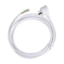DYNAMIX 3M 3-Pin Tapon Plug to Bare End, 3 Core 1mm Cable, White Colour, SAA Approved. - Office Connect 2018