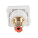 AMDEX Red RCA to RCA Jack. Gold Plated