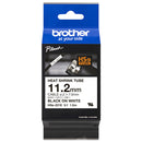 Brother HSe-231E 11.2mm x 1.5m Black on White Heat Shrink Tape - Office Connect 2018