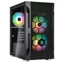 SilverStone Fara H1M mATX Case - Glass Window + ARGB fans - Office Connect 2018
