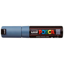 Uni Posca Marker 8.0mm Bold Chisel Slate Grey PC-8K - Office Connect 2018