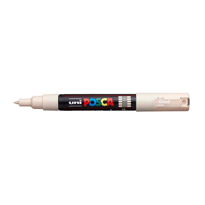 Uni Posca Marker 0.7mm Ultra-Fine Round Tip Beige PC-1M - Office Connect 2018