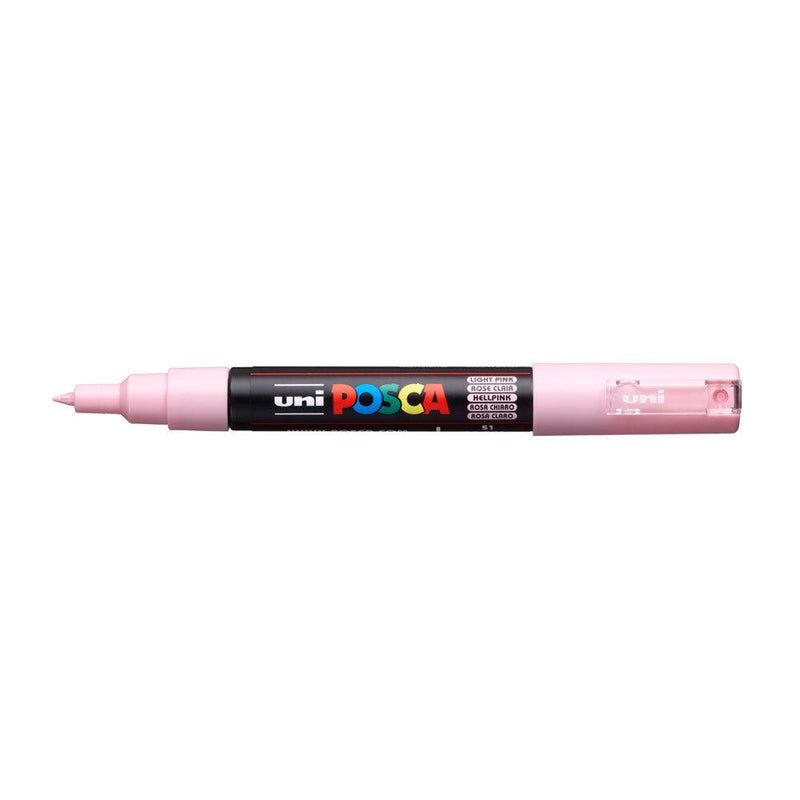 Uni Posca Marker 0.7mm Ultra-Fine Round Tip Light Pink PC-1M - Office Connect 2018