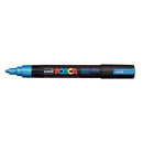 Uni Posca Marker 1.8-2.5mm Med Bullet Metallic Blue PC-5M - Office Connect 2018