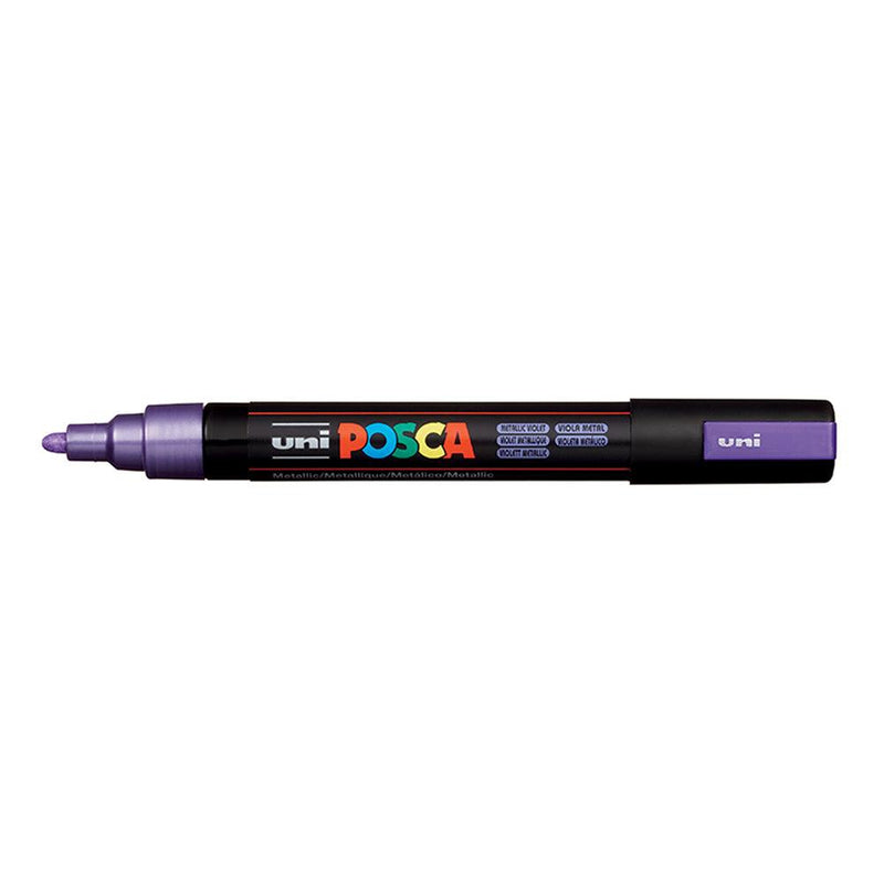 Uni Posca Marker 1.8-2.5mm Med Bullet Metallic Violet PC-5M - Office Connect 2018