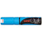 Uni Chalk Marker 8.0mm Chisel Tip Light Blue PWE-8K
