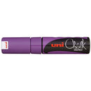 Uni Chalk Marker 8.0mm Chisel Tip Violet PWE-8K - Office Connect 2018
