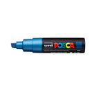 Uni Posca Marker 8.0mm Bold Chisel Metallic Blue PC-8K - Office Connect 2018