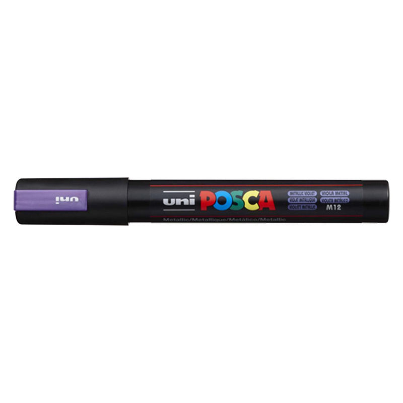 Uni Posca Marker 8.0mm Bold Chisel Metallic Violet PC-8K - Office Connect 2018