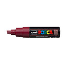 Uni Posca Marker 8.0mm Bold Chisel Red Wine PC-8K - Office Connect 2018