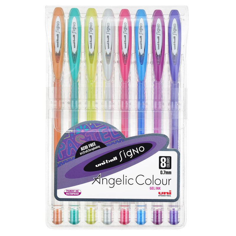 Uni-ball Signo Angelic 0.7mm Capped Pack 8 Asstd UM-120 - Office Connect 2018