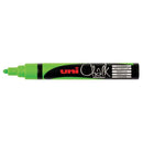 Uni Chalk Marker 1.8-2.5mm Bullet Tip Fluoro Green PWE-5M - Office Connect 2018