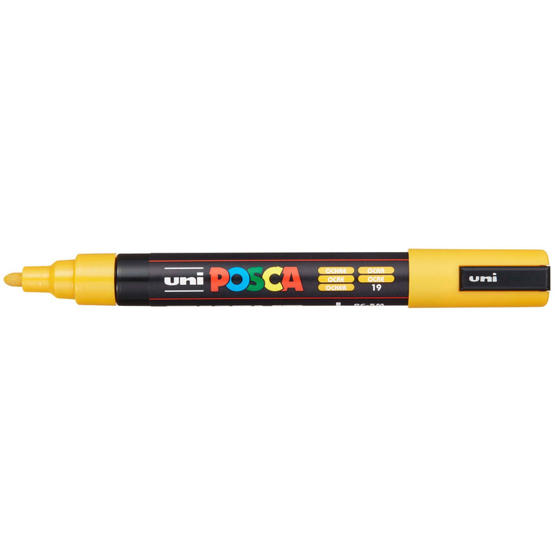 Uni Posca Marker 1.8-2.5mm Med Bullet Ochre PC-5M - Office Connect 2018