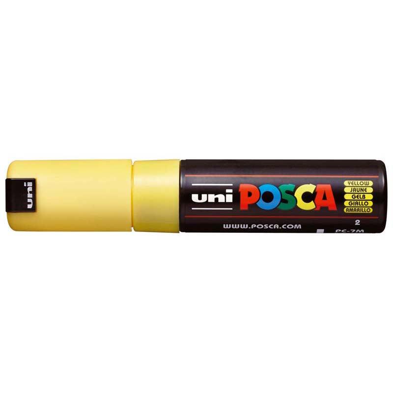 Uni Posca Marker 4.5-5.5mm Bold Bullet Yellow PC-7M - Office Connect 2018