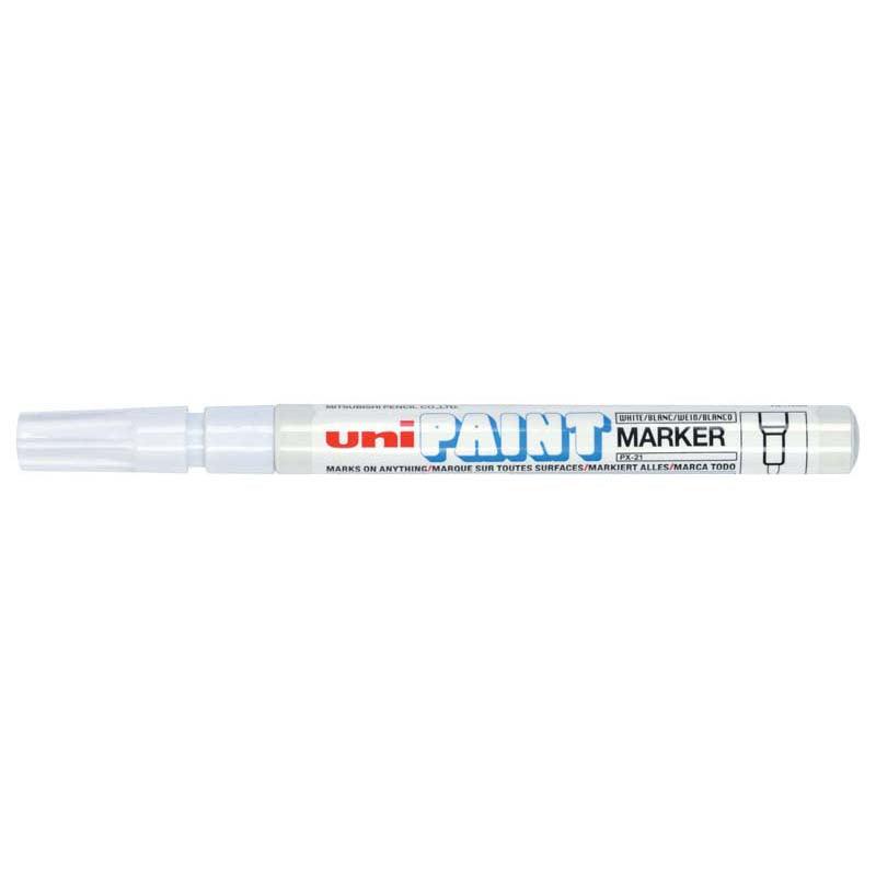 Uni Paint Marker 1.2mm Bullet Tip White PX-21 - Office Connect 2018