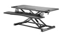 BRATECK Gas-Spring Scissor Lift Desktop Sit-Stand Workstation. Height Adjustable 110-505mm Work Surface Size 950x400mm (LxW). Work Surface Weight Cap. 15kgs. Black Colour. - Office Connect 2018