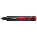 Uni Prockey Marker 5.7mm Chisel Tip Red PM-126 - Office Connect 2018