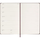 Moleskine Diary 12 Month Weekly + Notes HC Large Burgundy - Office Connect 2018