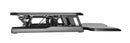 BRATECK Gas-Spring Scissor Lift Desktop Sit-Stand Workstation. Height Adjustable 110-505mm Work Surface Size 950x400mm (LxW). Work Surface Weight Cap. 15kgs. Black Colour. - Office Connect 2018