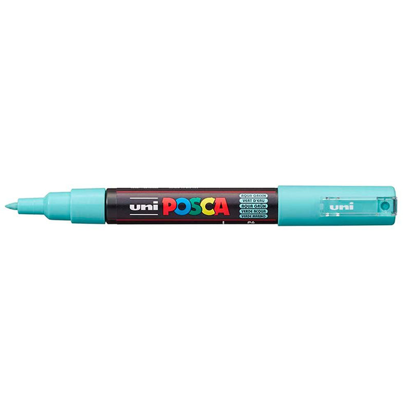 Uni Posca Marker 0.7mm Ultra-Fine Round Tip Aqua PC-1M - Office Connect 2018