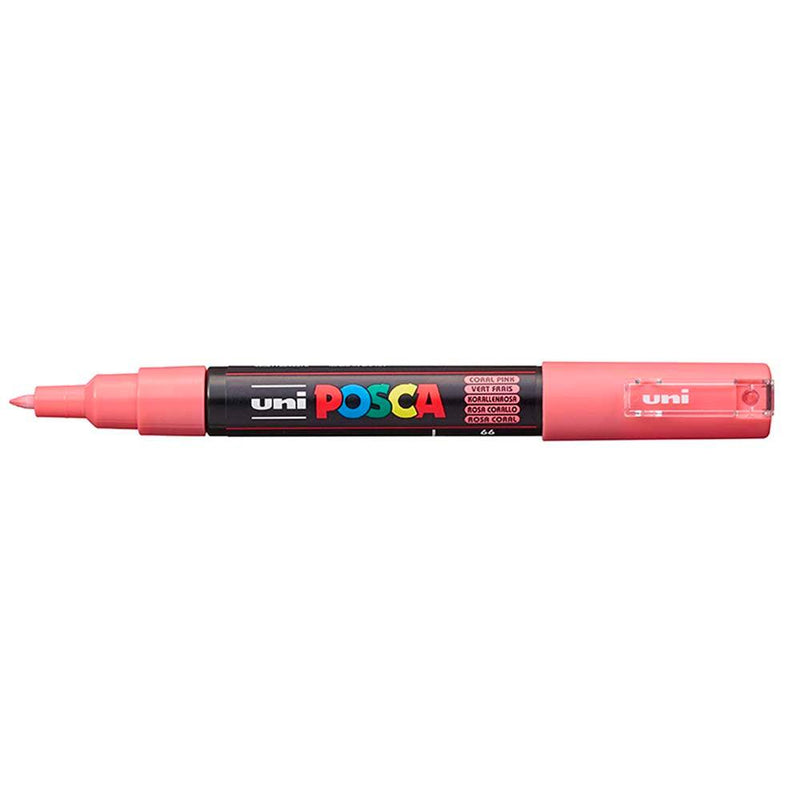 Uni Posca Marker 0.7mm Ultra-Fine Round Tip Coral Pink PC-1M - Office Connect 2018