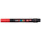 Uni Posca Marker 0.1-10.0mm Brush Tip Red PCF-350 - Office Connect 2018