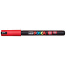 Uni Posca Marker 0.7mm Ultra-Fine Pin Tip Red PC-1MR - Office Connect 2018