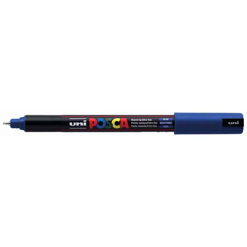 Uni Posca Marker 0.7mm Ultra-Fine Pin Tip Blue PC-1MR - Office Connect 2018