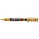 Uni Posca Marker 0.7mm Ultra-Fine Bullet Tip Gold PC-1M - Office Connect 2018