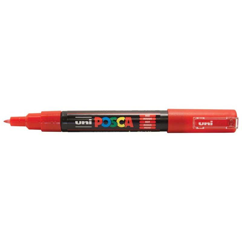 Uni Posca Marker 0.7mm Ultra-Fine Round Tip Red PC-1M - Office Connect 2018