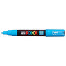 Uni Posca Marker 0.7mm Ultra-Fine Round Tip Light Blue PC-1M - Office Connect 2018