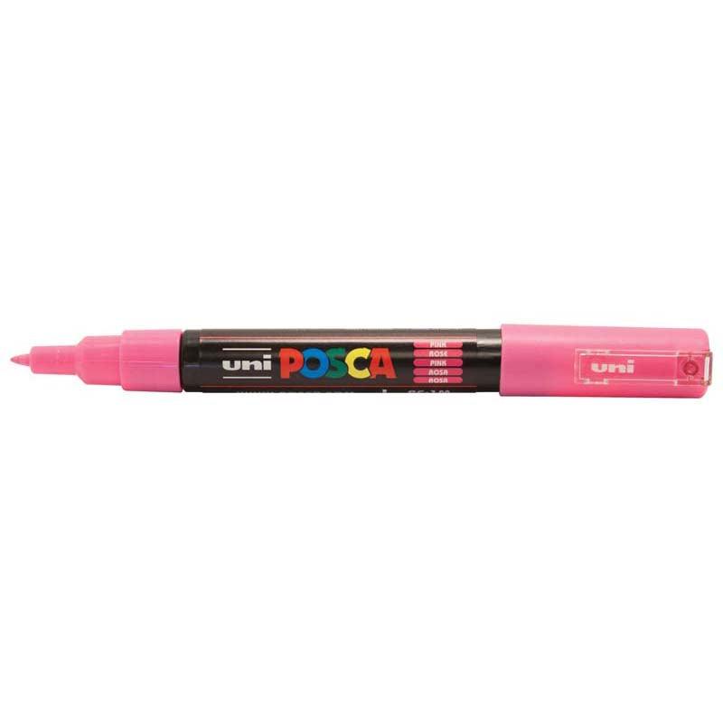 Uni Posca Marker 0.7mm Ultra-Fine Round Tip Pink PC-1M - Office Connect 2018