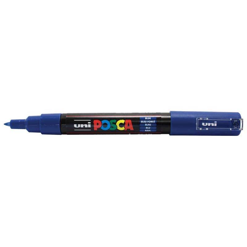 Uni Posca Marker 0.7mm Ultra-Fine Round Tip Blue PC-1M - Office Connect 2018