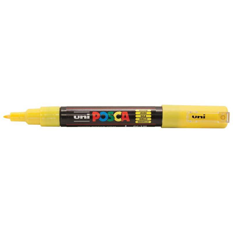 Uni Posca Marker 0.7mm Ultra-Fine Round Tip Yellow PC-1M - Office Connect 2018