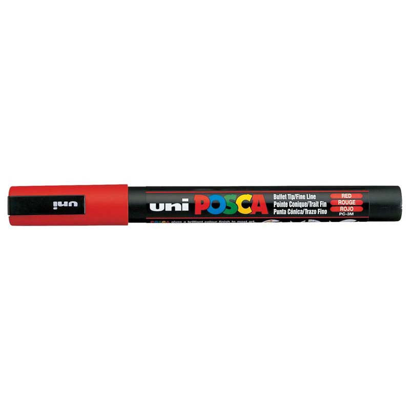 Uni Posca Marker 0.9-1.3mm Fine Red PC-3M