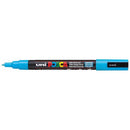 Uni Posca Marker 0.9-1.3mm Fine Light Blue PC-3M - Office Connect 2018