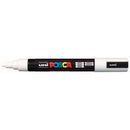 Uni Posca Marker 1.8-2.5mm Med Bullet White PC-5M - Office Connect 2018