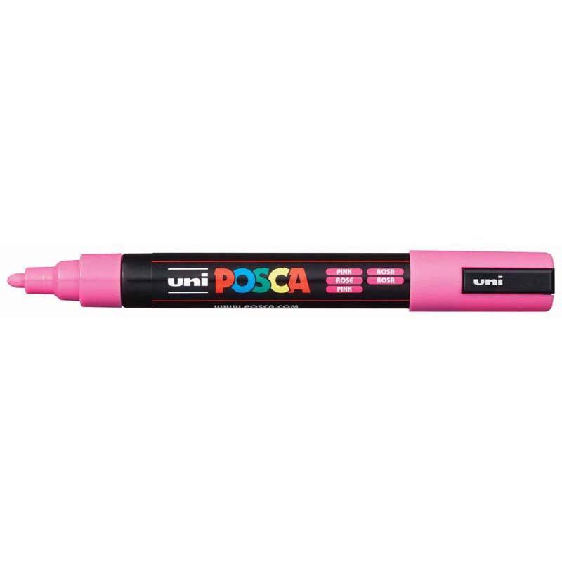 Uni Posca Marker 1.8-2.5mm Med Bullet Pink PC-5M - Office Connect 2018