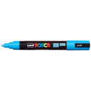 Uni Posca Marker 1.8-2.5mm Med Bullet Light Blue PC-5M - Office Connect 2018