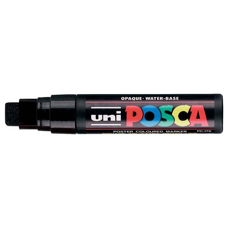 Uni Posca Marker 15.0mm Extra-Broad Chisel Black PC-17K - Office Connect 2018