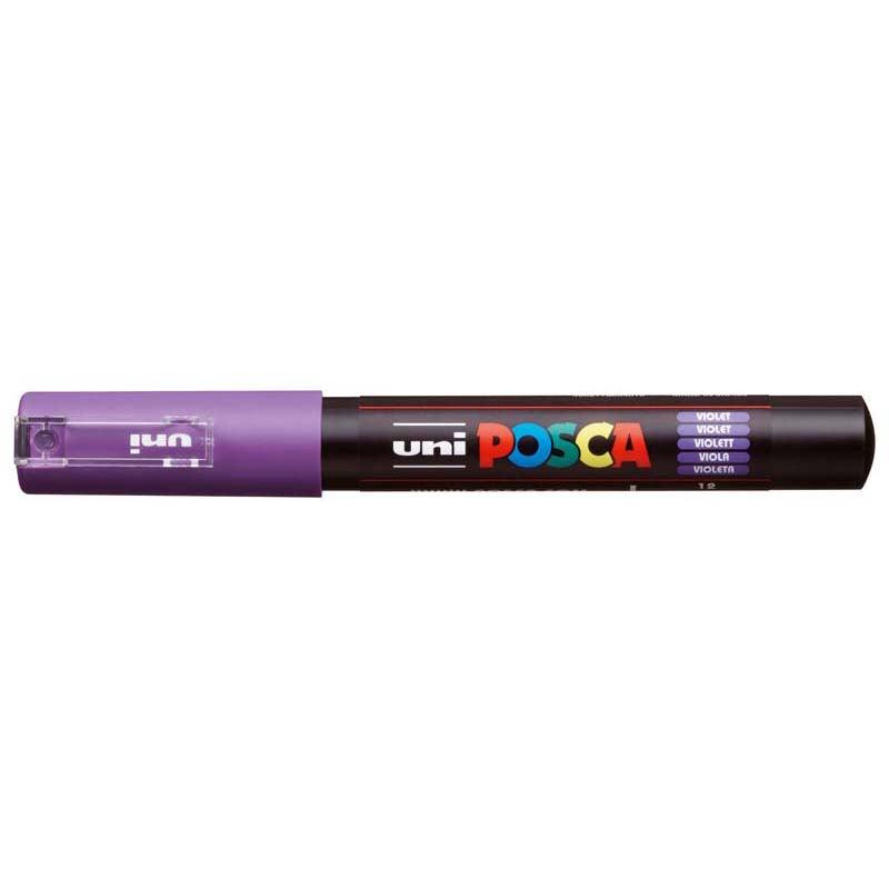 Uni Posca Marker 0.7mm Ultra-Fine Round Tip Violet PC-1M - Office Connect 2018