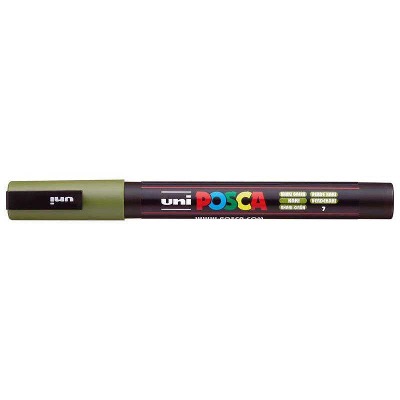 Uni Posca Marker 0.9-1.3mm Fine Khaki Green PC-3M