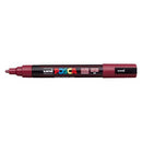 Uni Posca Marker 1.8-2.5mm Med Bullet Red Wine PC-5M - Office Connect 2018