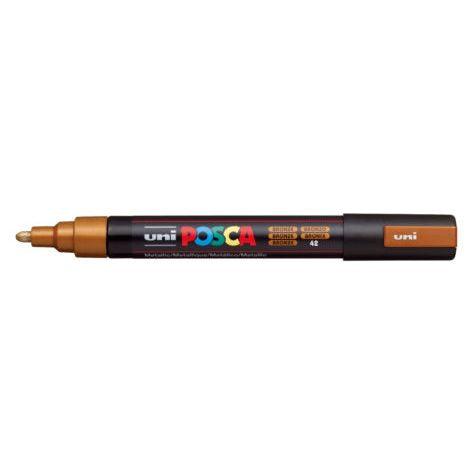 Uni Posca Marker 1.8-2.5mm Med Bullet Bronze PC-5M - Office Connect 2018