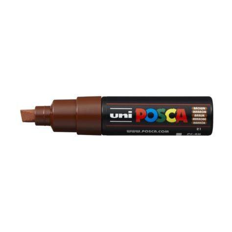 Uni Posca Marker 8.0mm Bold Chisel Brown PC-8K - Office Connect 2018