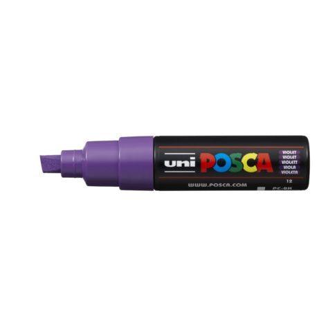 Uni Posca Marker 8.0mm Bold Chisel Violet PC-8K - Office Connect 2018