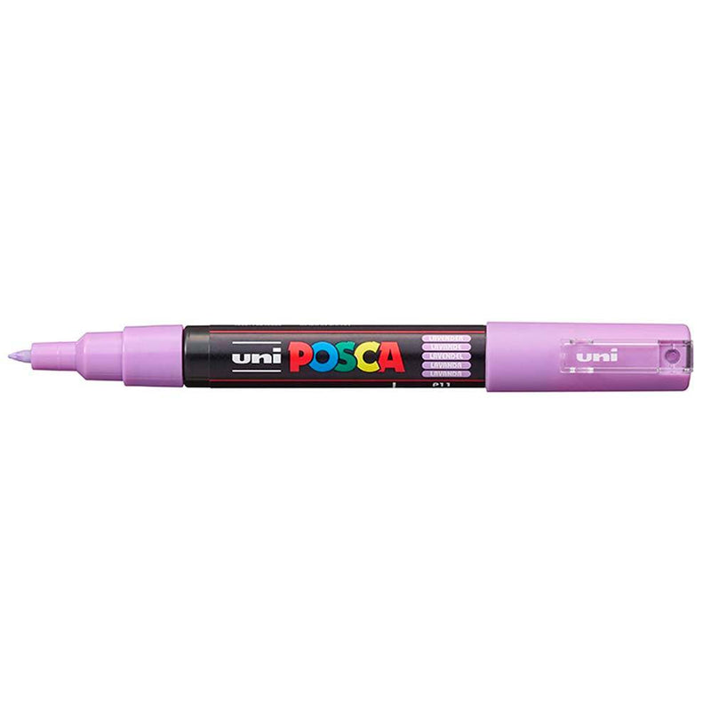 Uni Posca Marker 0.7mm Ultra-Fine Round Tip Lavender PC-1M - Office Connect 2018