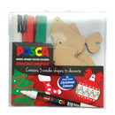 Uni Posca Christmas Decorations Activity Pack Ornaments - Office Connect 2018